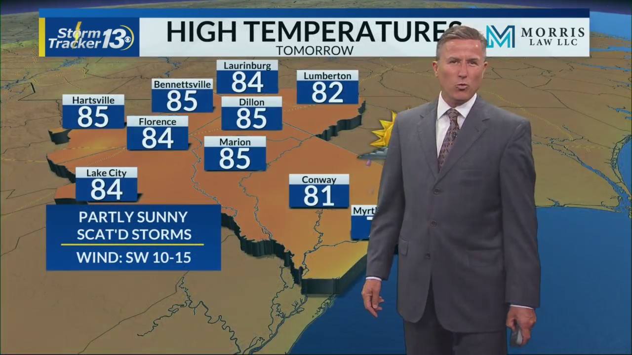 Scattered storms return late Tuesday – WBTW