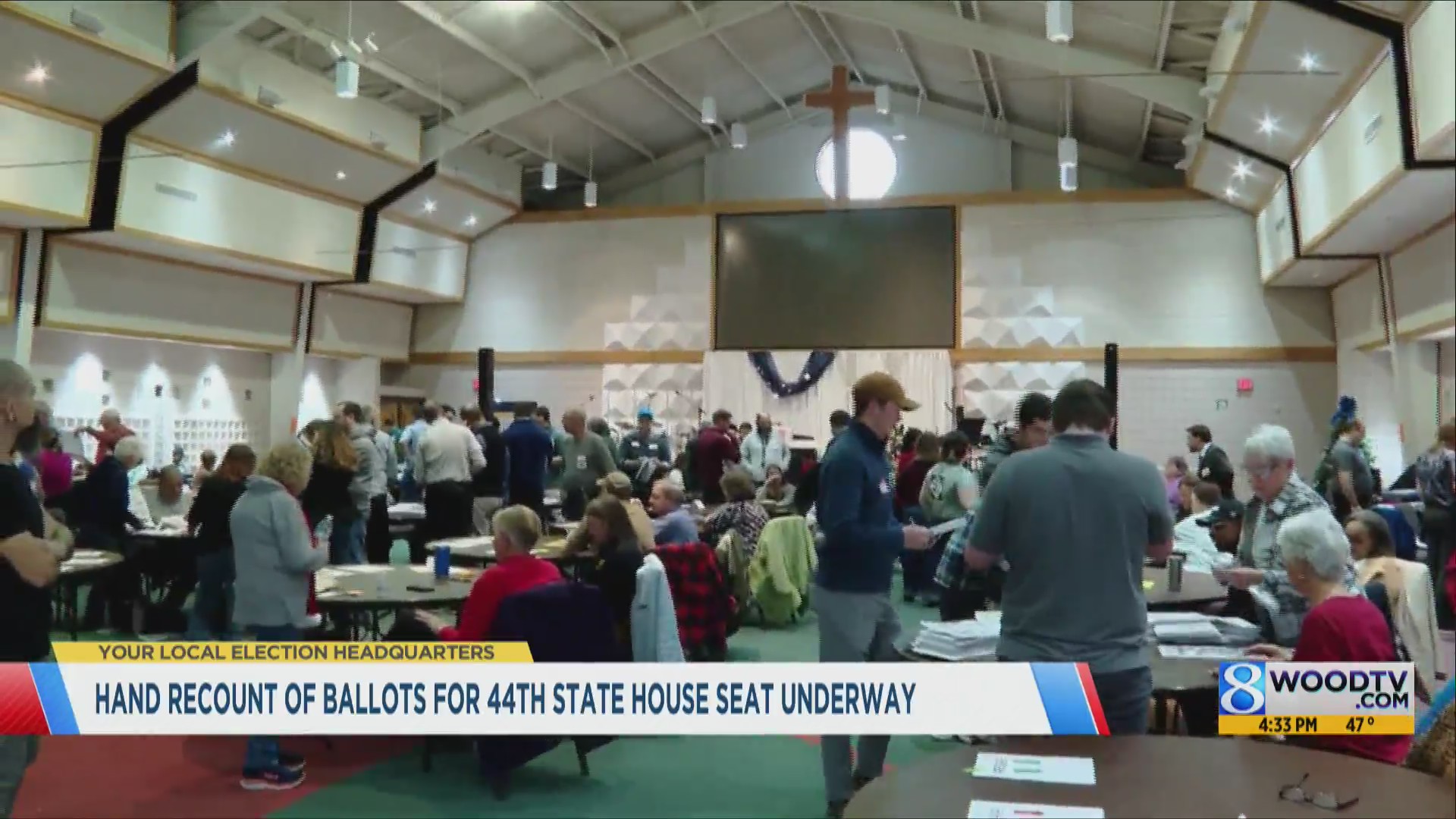 Hand recount of ballots for 44th State House seat underway – WOODTV.com