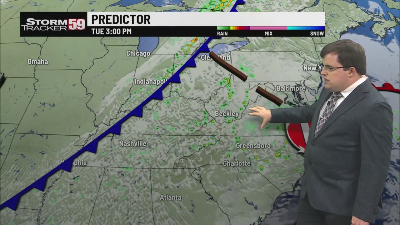 Rain chances are around to begin next week; drying out by the end WVNS