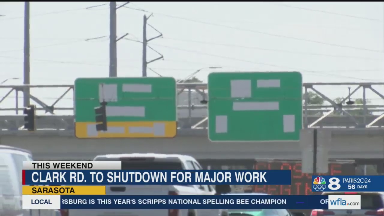 Major Sarasota County road closing ahead of traffic shift, this weekend ...