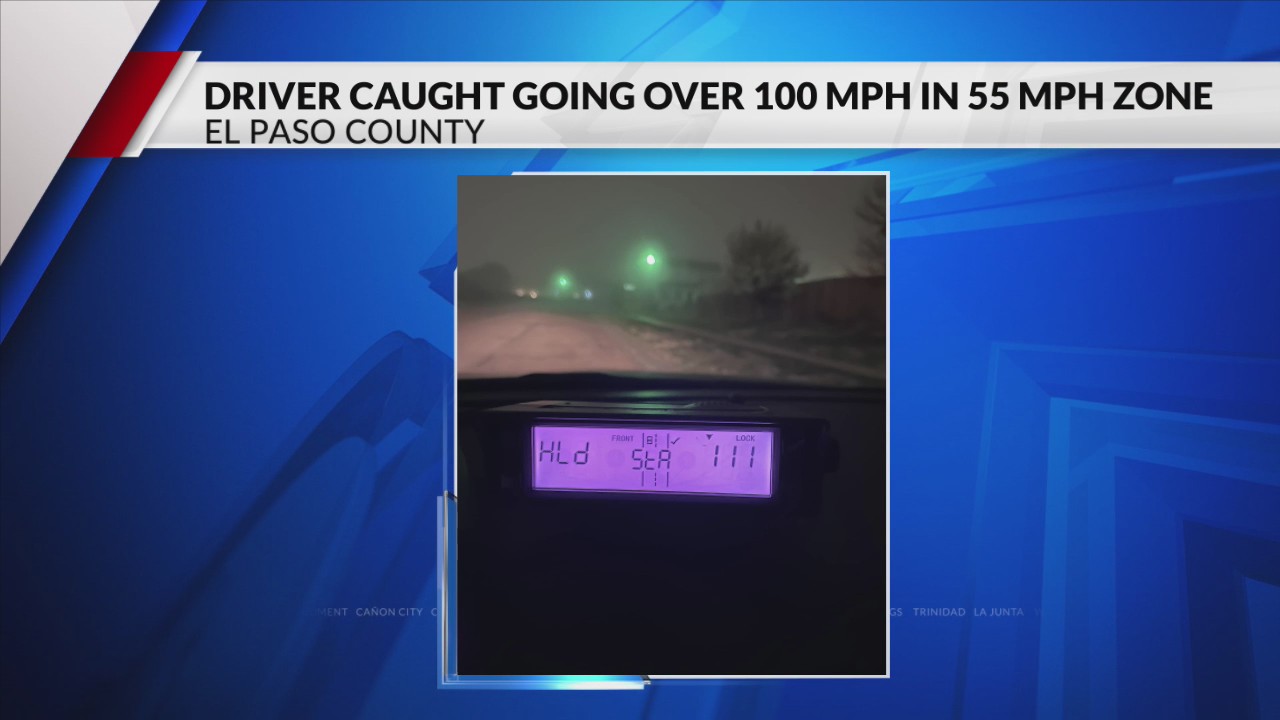 Driver caught going over 100 mph during heavy fog – FOX21 News Colorado