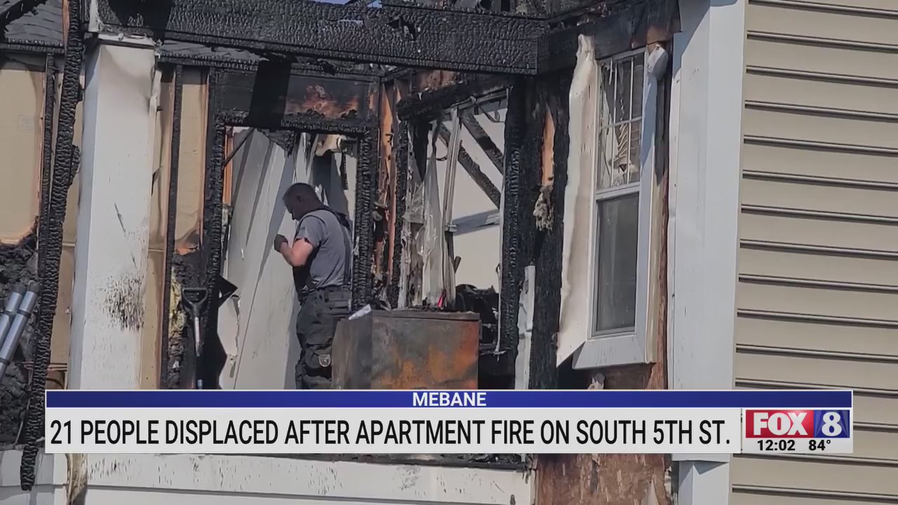 21 displaced, pet killed in Mebane apartment fire – FOX8 WGHP