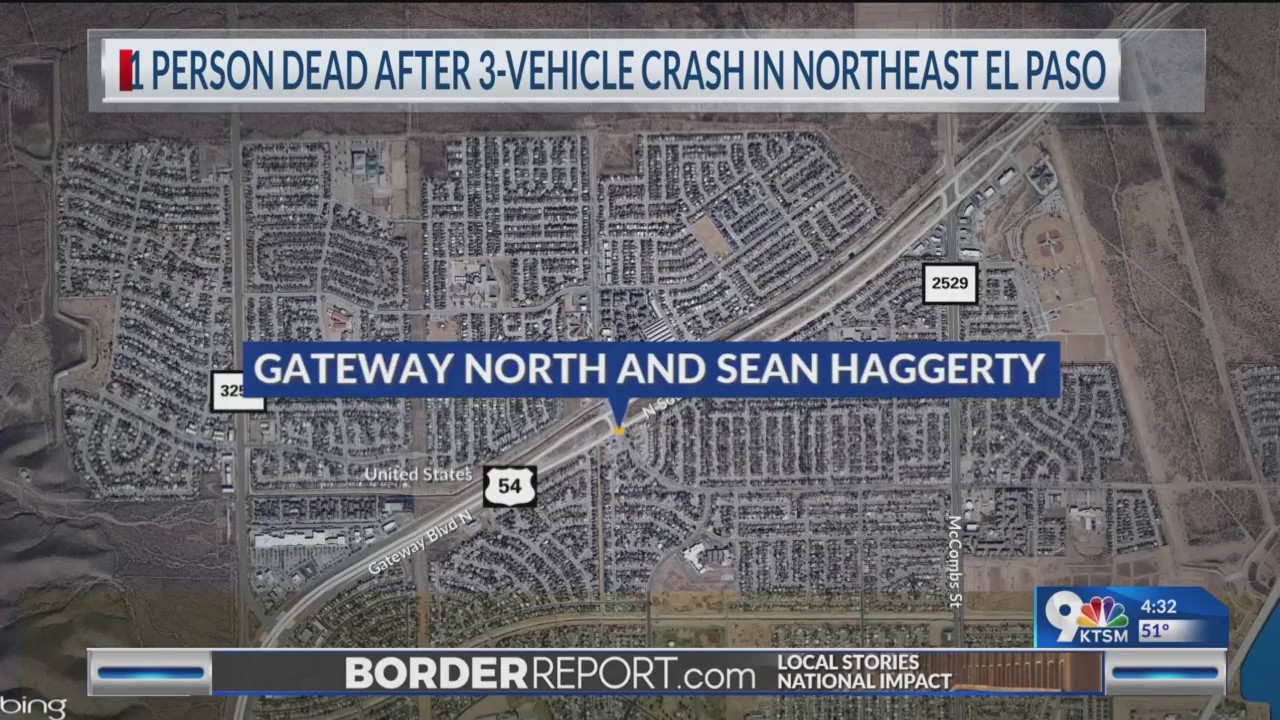 1 dead after 3-vehicle crash in Northeast El Paso – KTSM 9 News
