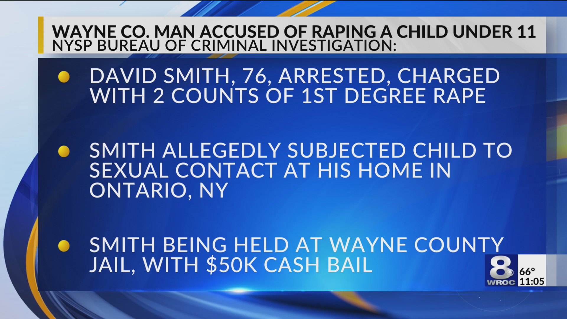 Wayne County man accused of raping a child – RochesterFirst