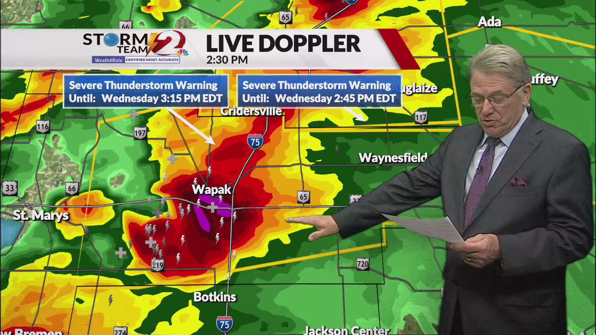 Severe Thunderstorm Warning issued for parts of Miami Valley [2:30 p.m ...