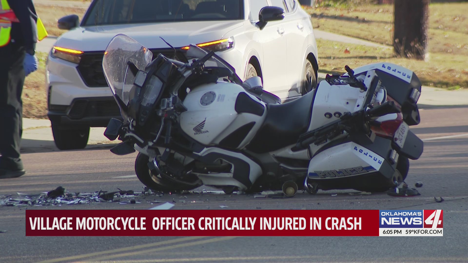 Village motorcycle officer critically injured in crash – KFOR.com ...