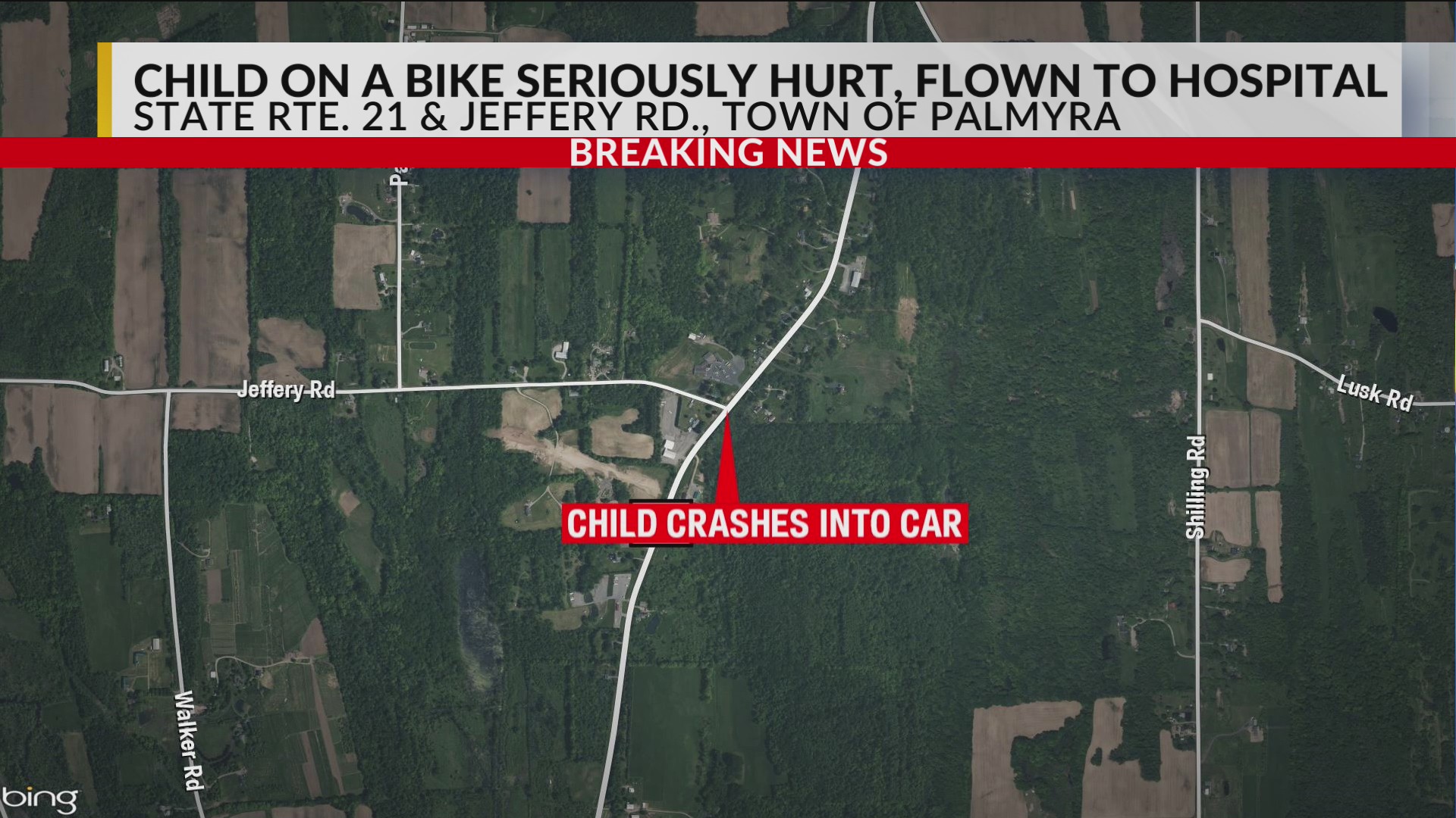 Palmyra crash involving bike sends child to hospital – RochesterFirst