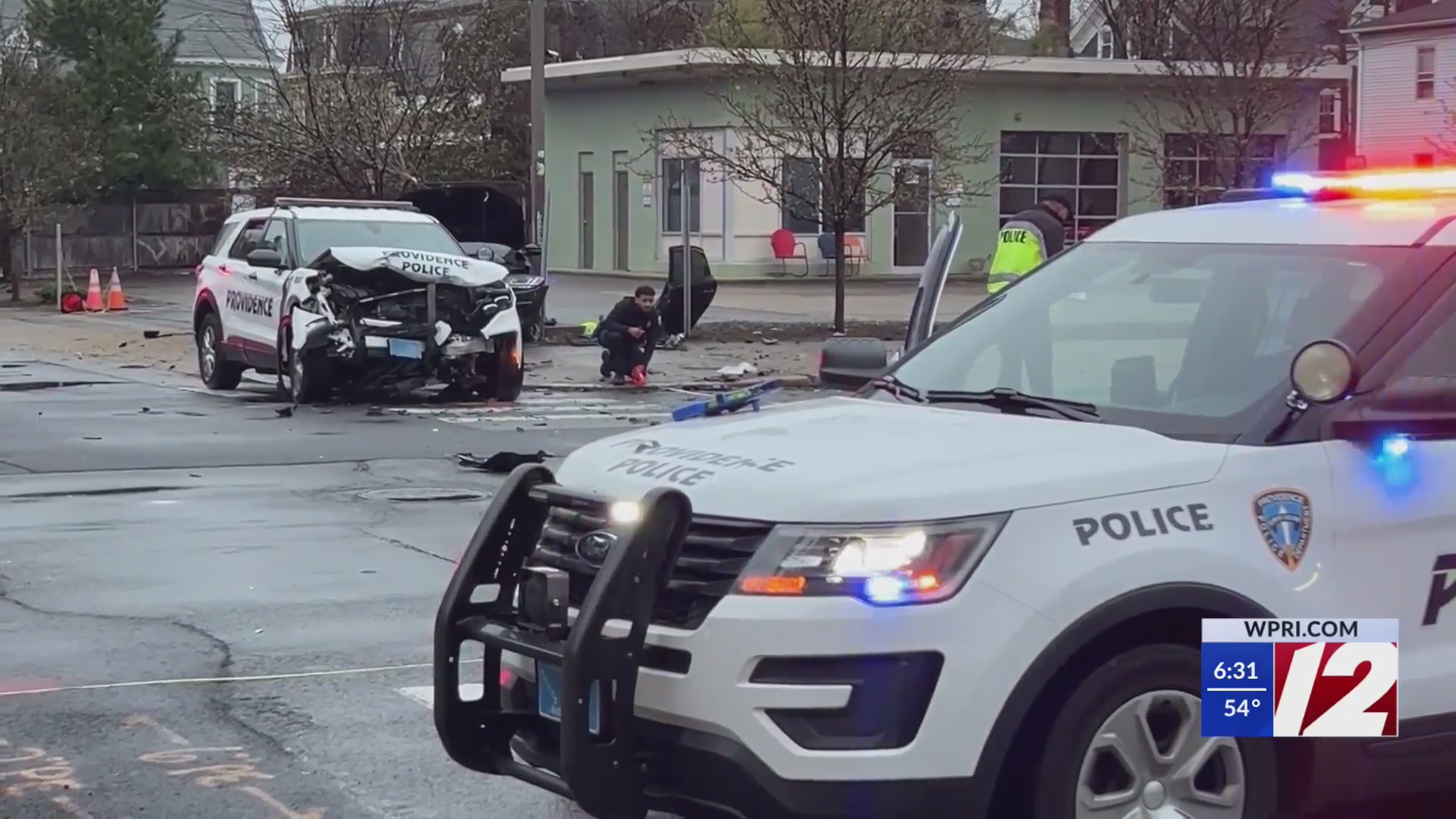 Providence police cruiser, car collision caught on video – WPRI.com