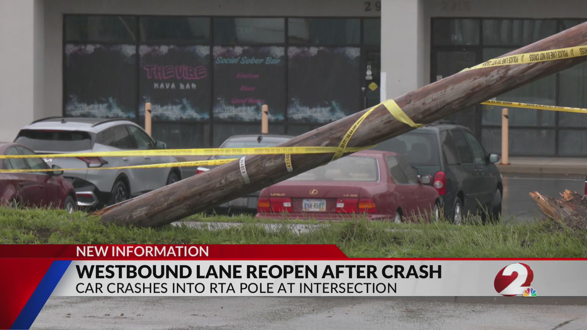 Westbound lane of Linden Avenue reopens after car crashes into RTA pole ...
