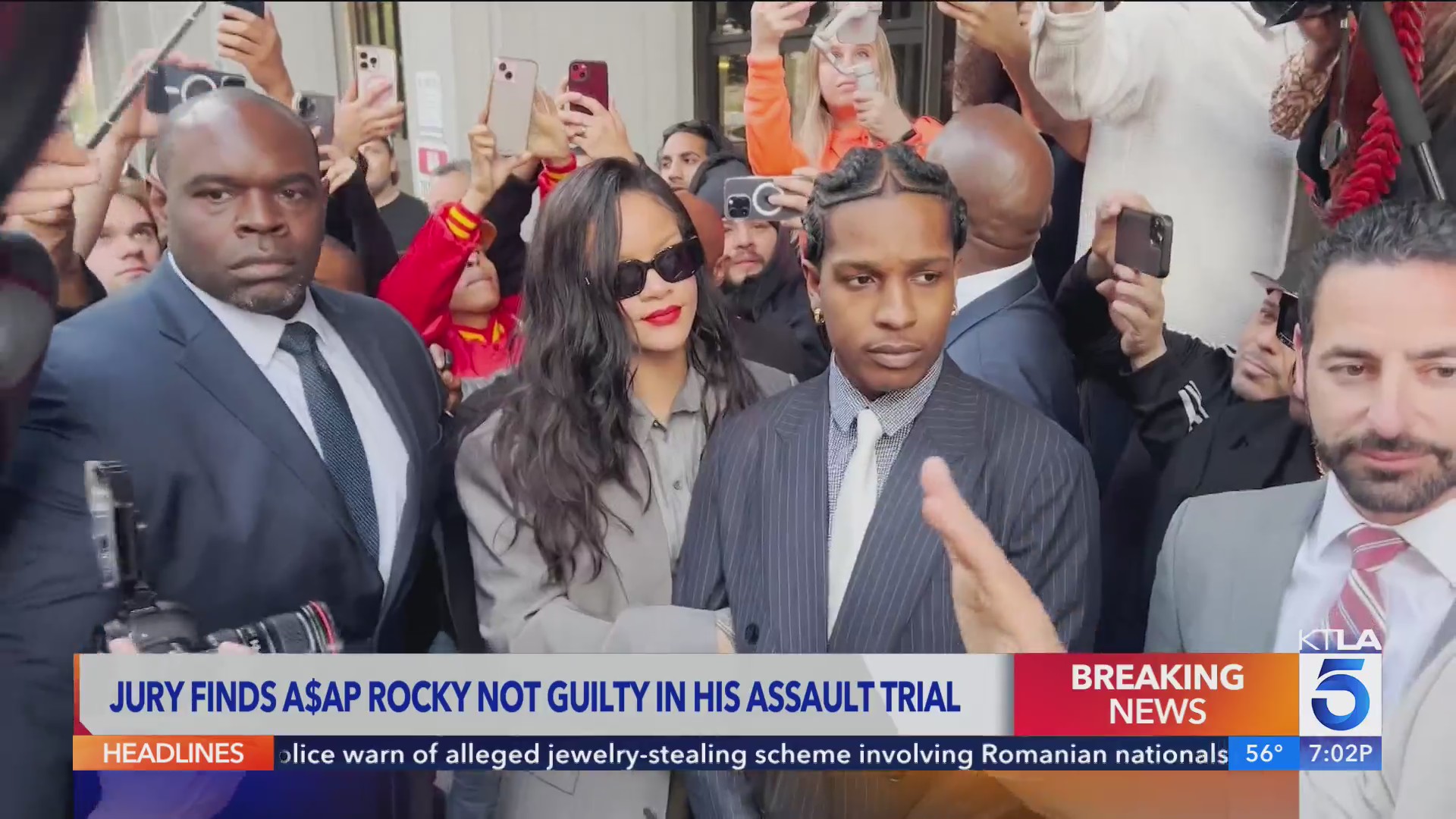 Los Angeles jury finds A$AP Rocky not guilty – WFLA