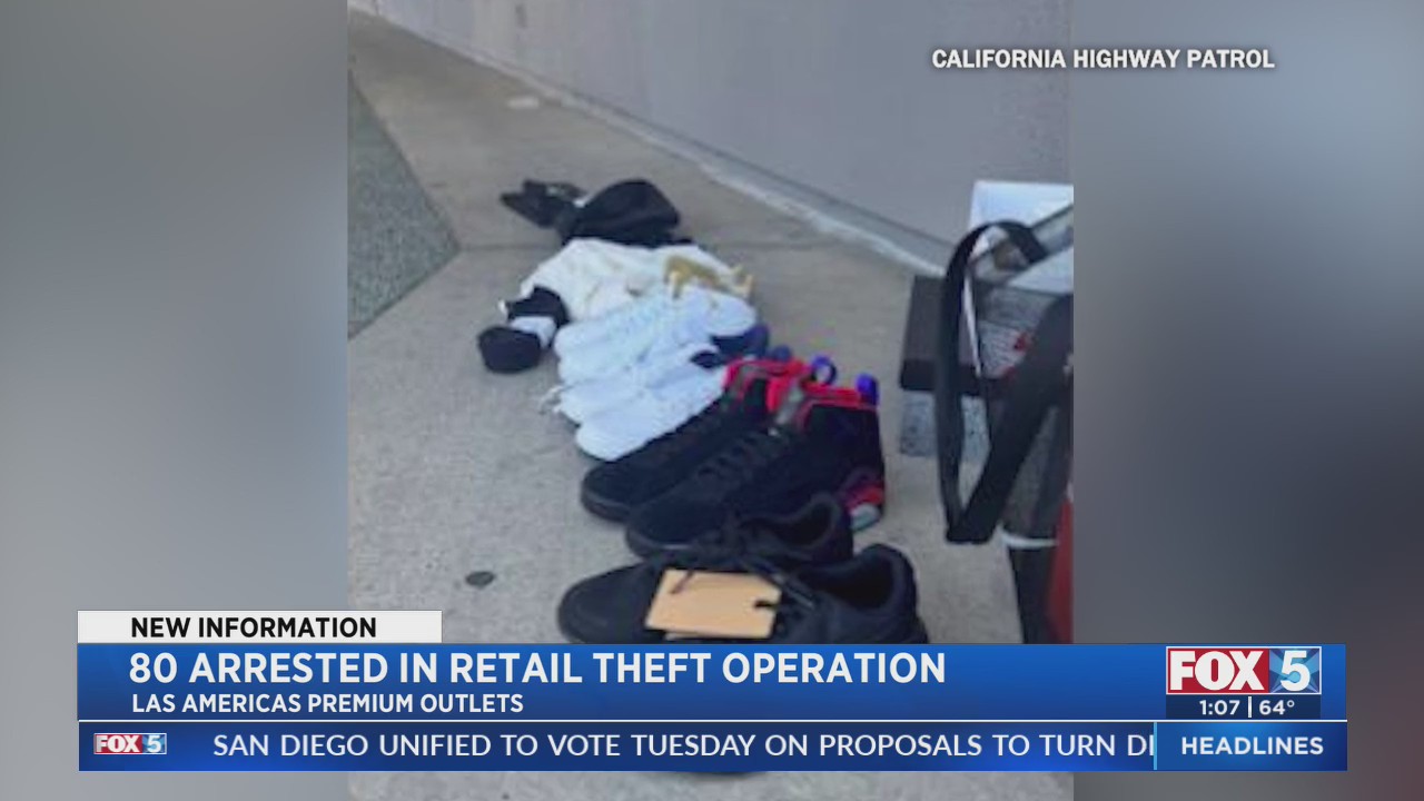 80 arrested in retail theft operation – FOX 5 San Diego & KUSI News