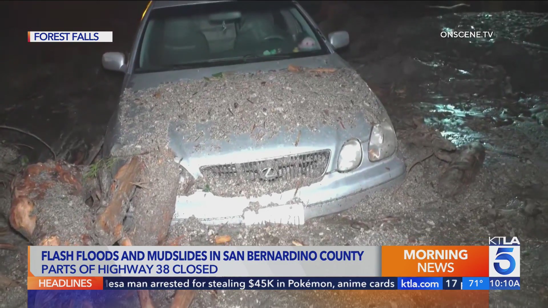 Flash floods and mudslides in San Bernardino County – KTLA