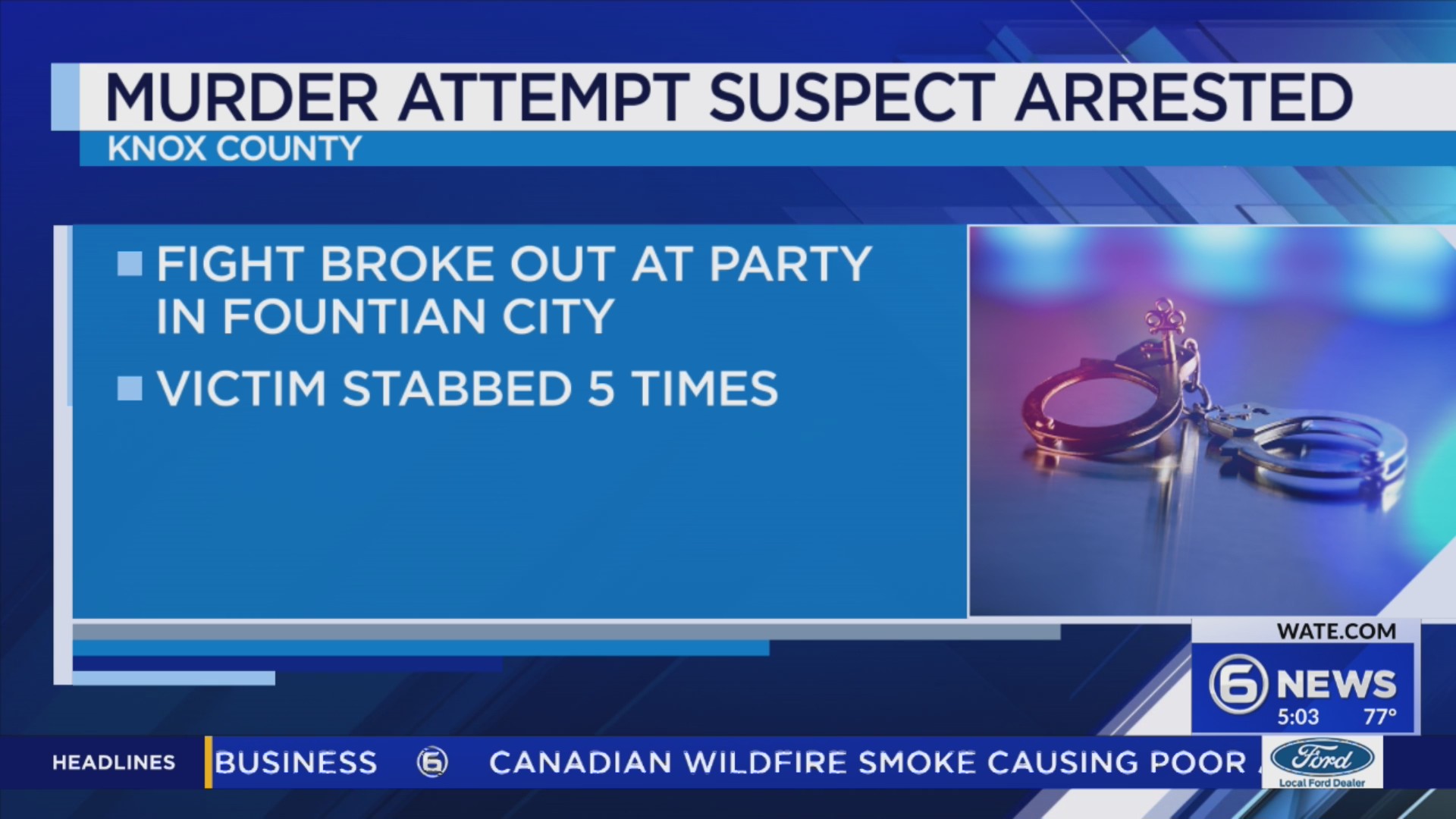 Knoxville man charged with attempted murder after stabbing – WATE 6 On ...