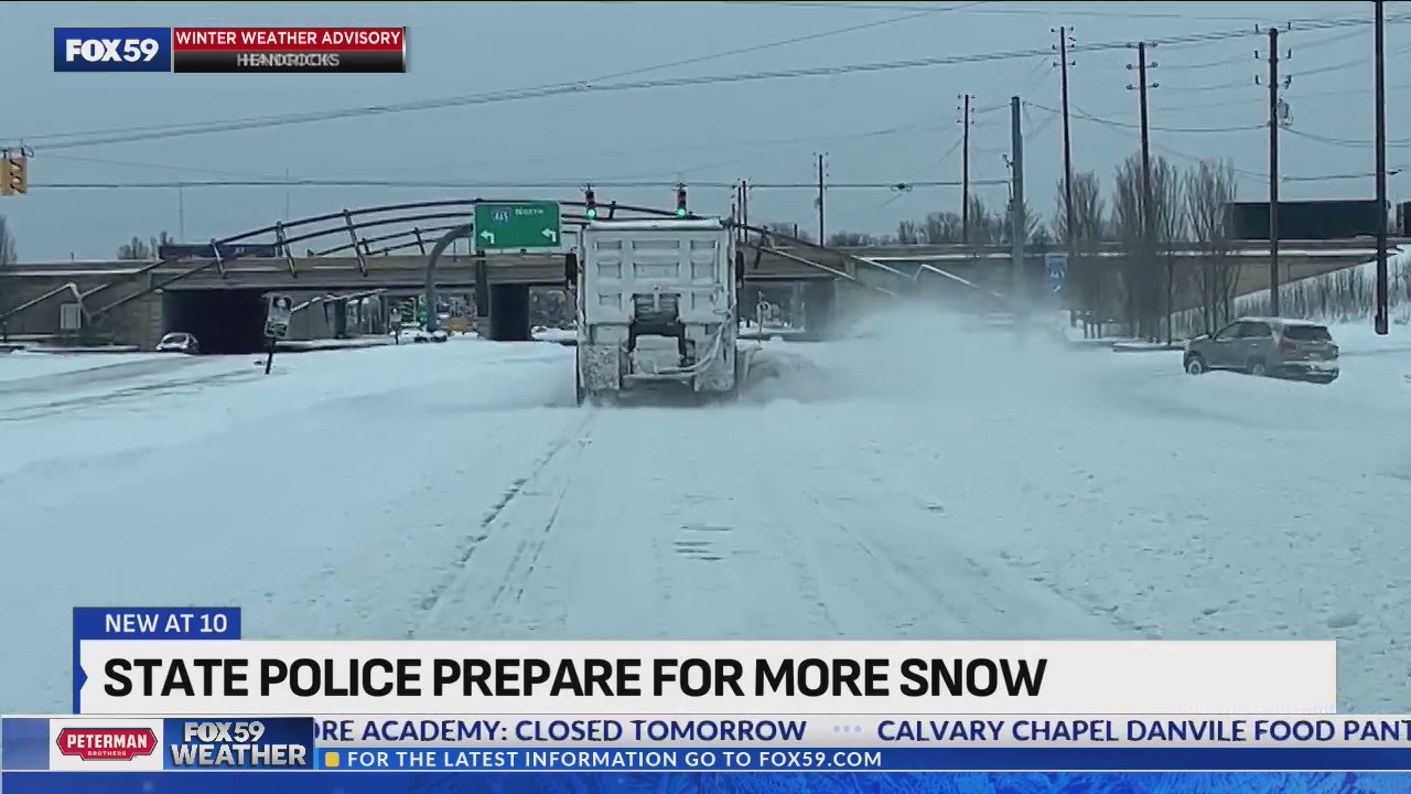 Indiana State Police prepares for more snow to arrive in central ...