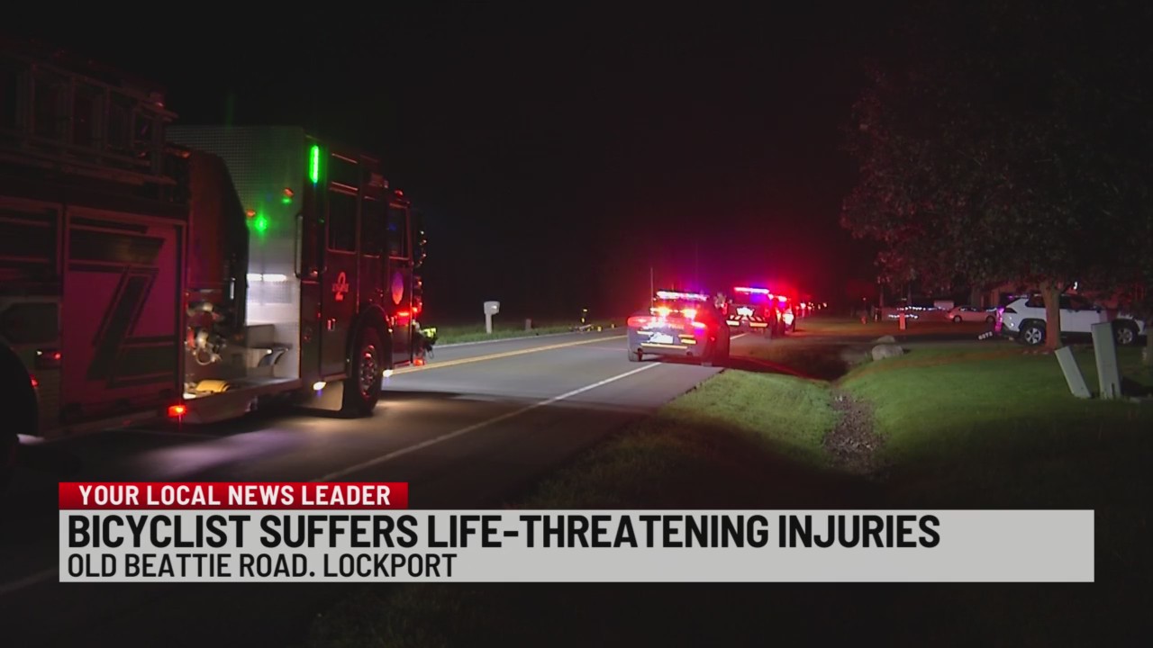 Bicyclist flown to ECMC after Lockport collision – News 4 Buffalo