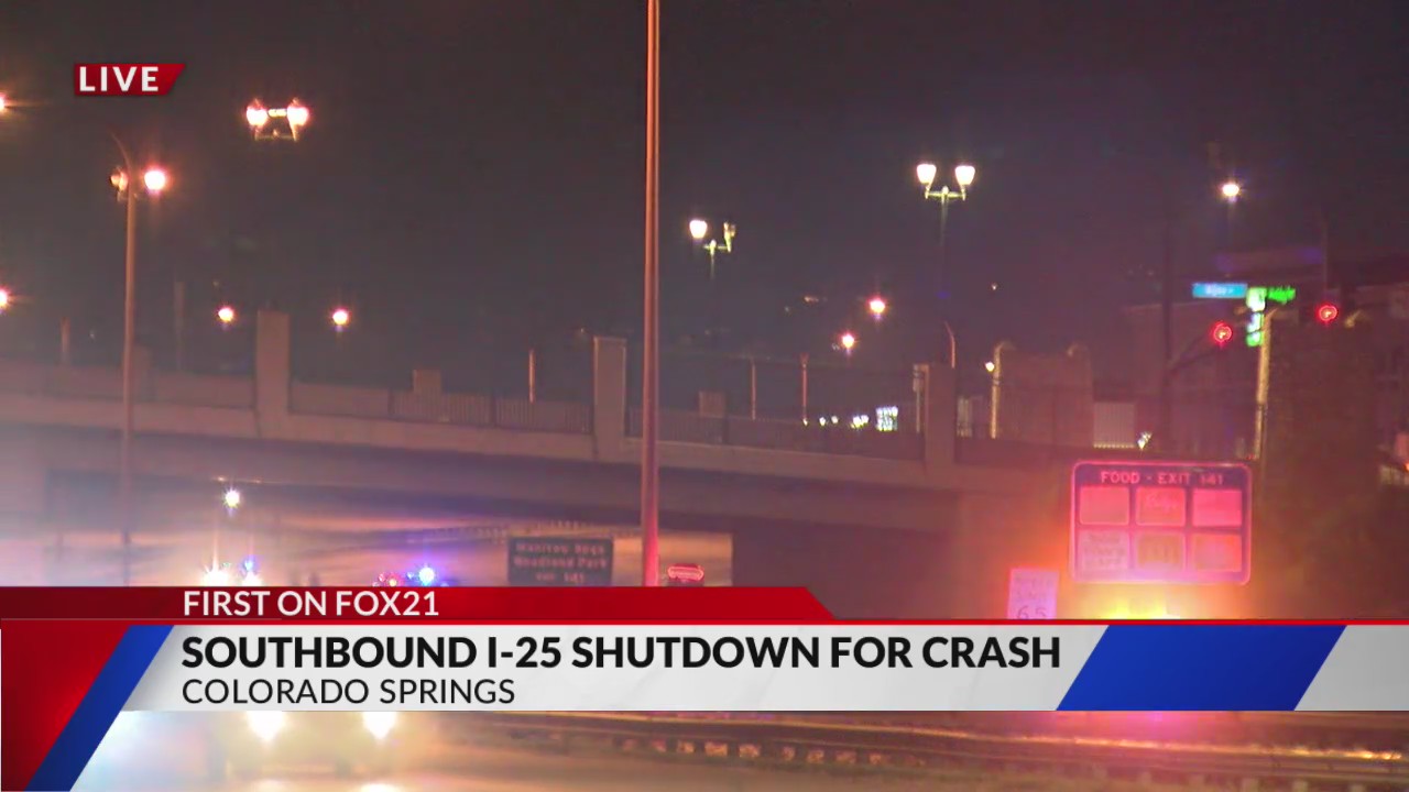 Southbound I-25 closed from Fillmore to Bijou – FOX21 News Colorado