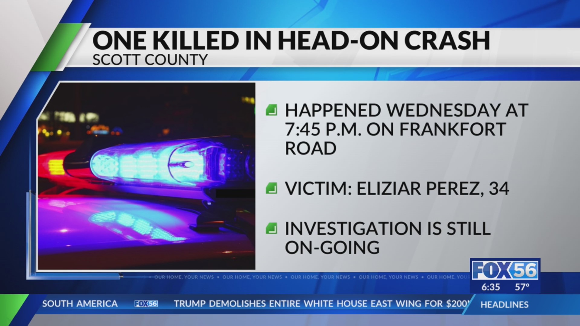 Pickup truck passenger killed in Georgetown crash identified – FOX 56 News