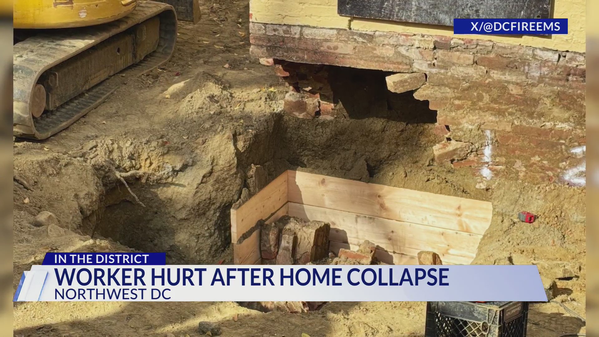 Worker seriously hurt after collapse at DC home – DC News Now | DC ...
