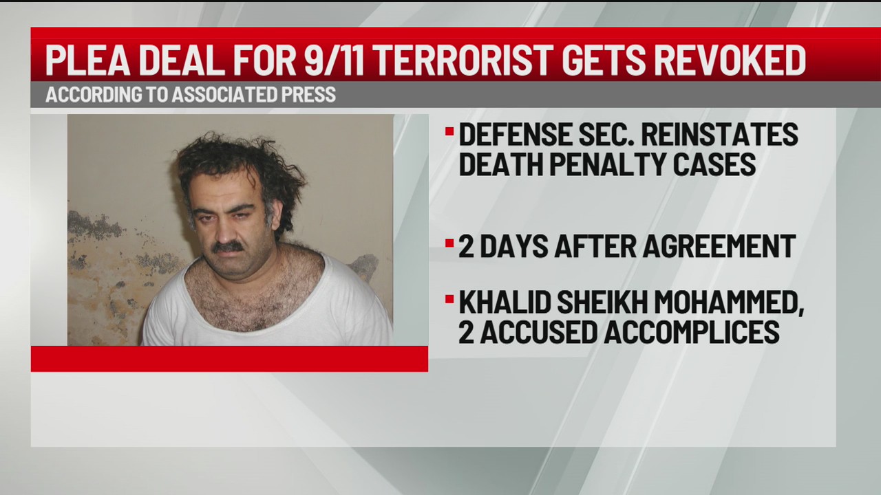 Pentagon rescinds plea deal for accused plotters of 9/11 attacks ...