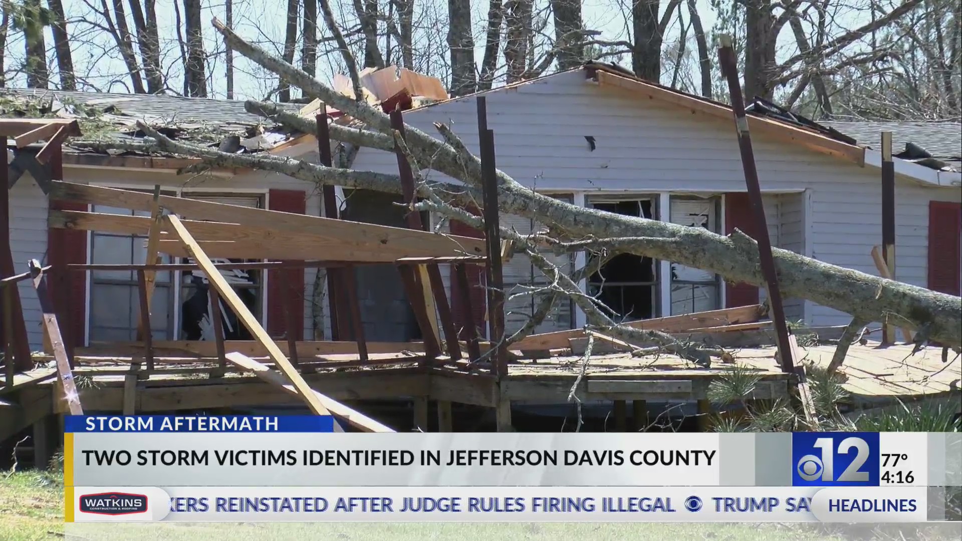 Two storm victims identified in Jefferson Davis County – WJTV