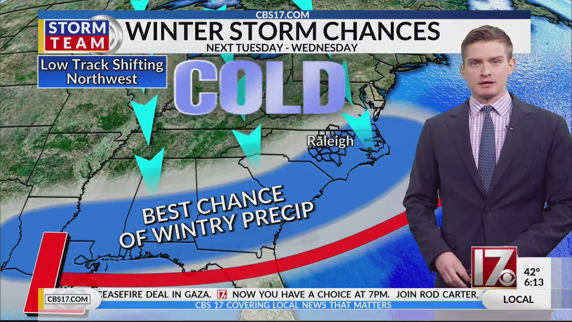 Rain, snow flurries possible as Arctic air arrives in central NC ...