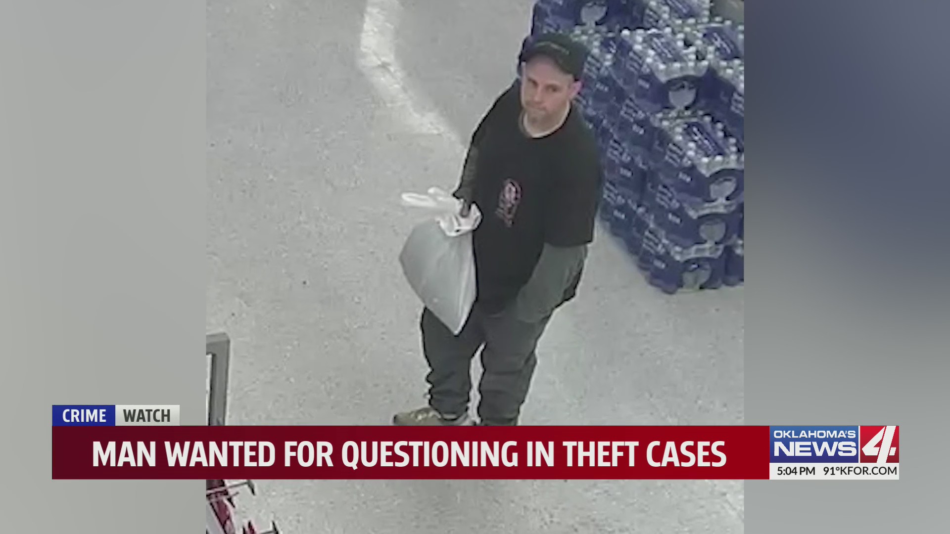 Man wanted for questioning in theft cases – KFOR.com Oklahoma City