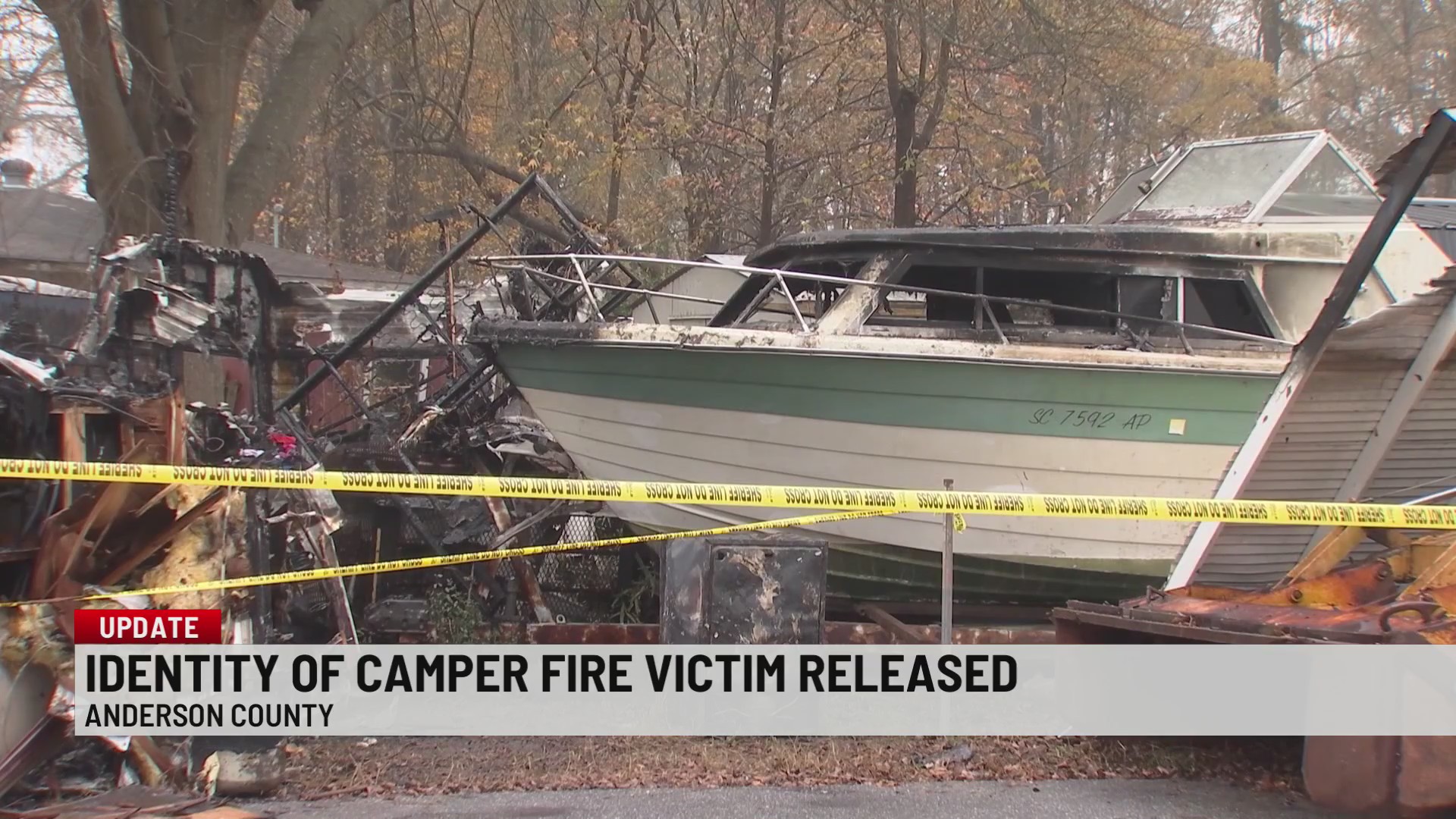 Coroner identifies man killed in Anderson Co. camper fire – WSPA 7NEWS