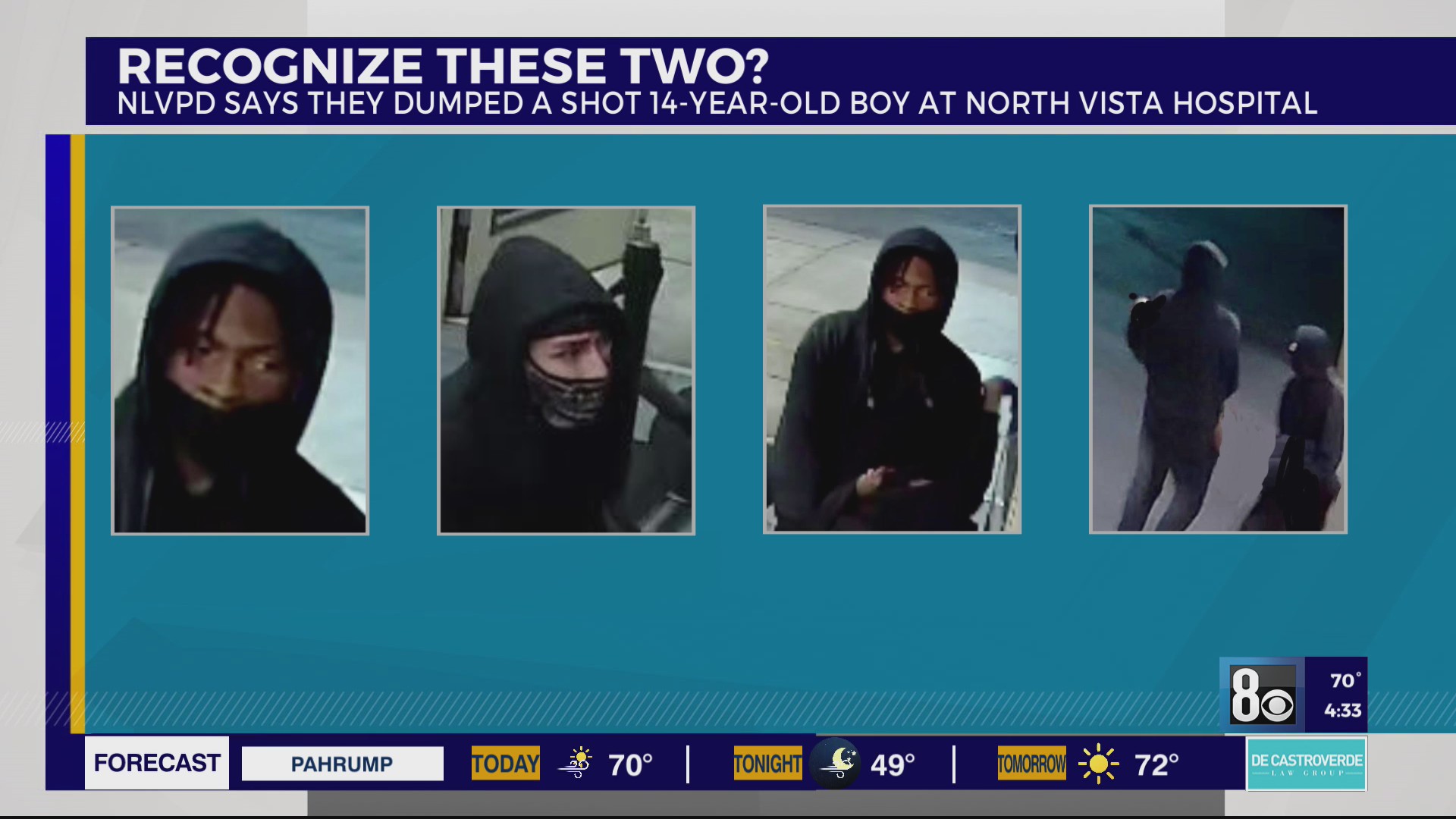 2 people shown on camera leaving fatally shot teen at North Las Vegas