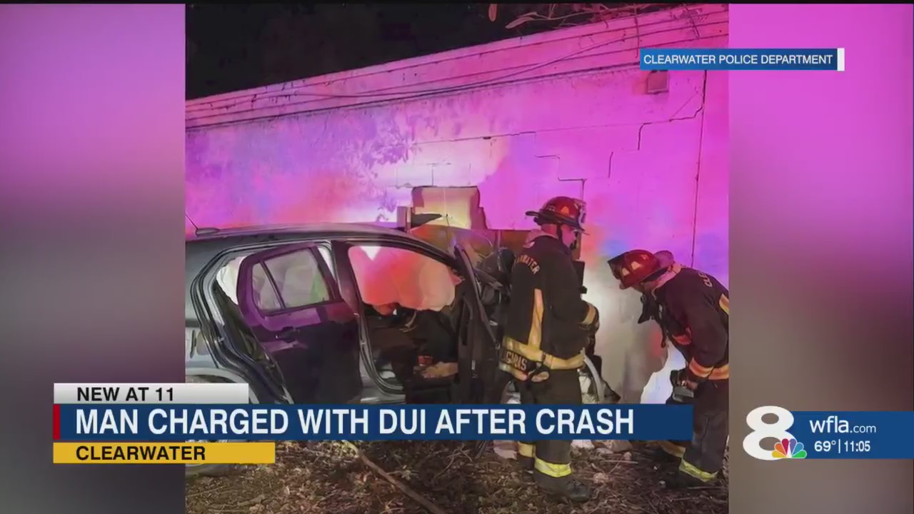 Driver under the influence slams into Clearwater building – WFLA