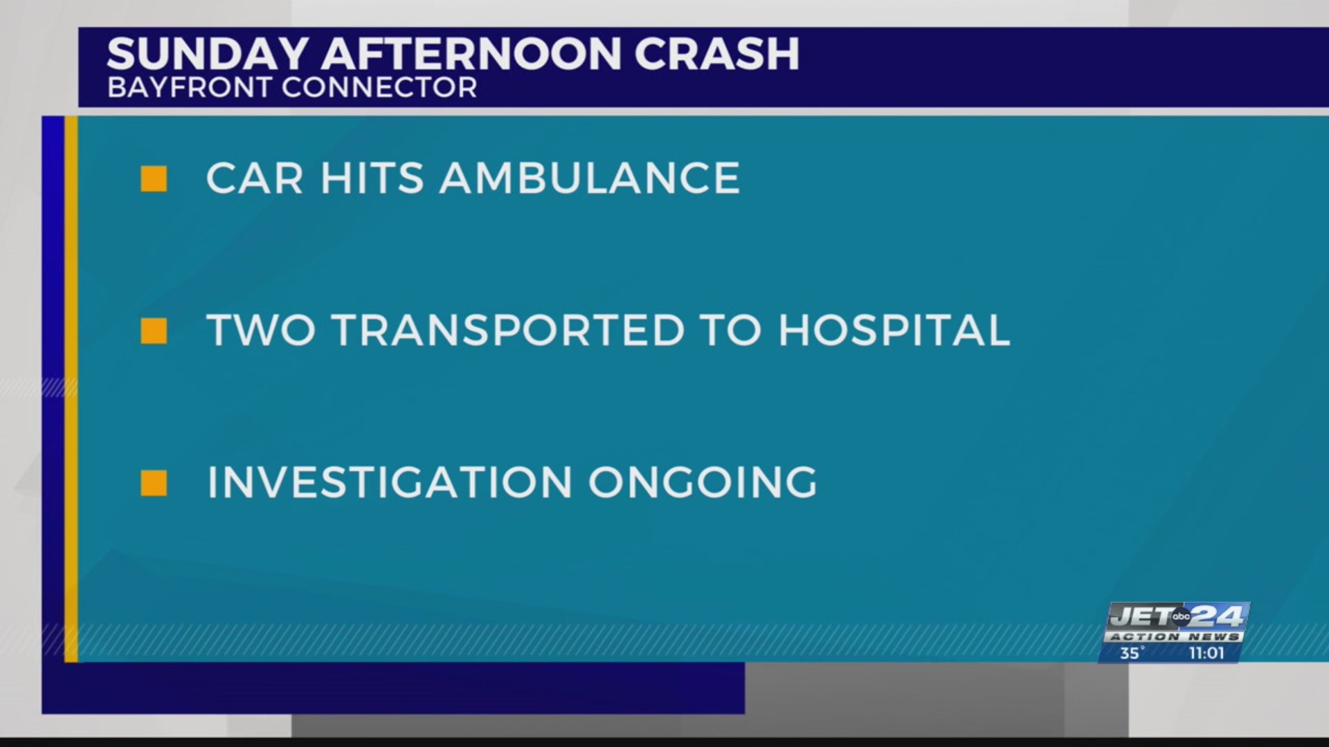 Two people hospitalized following crash between ambulance, car – WJET ...