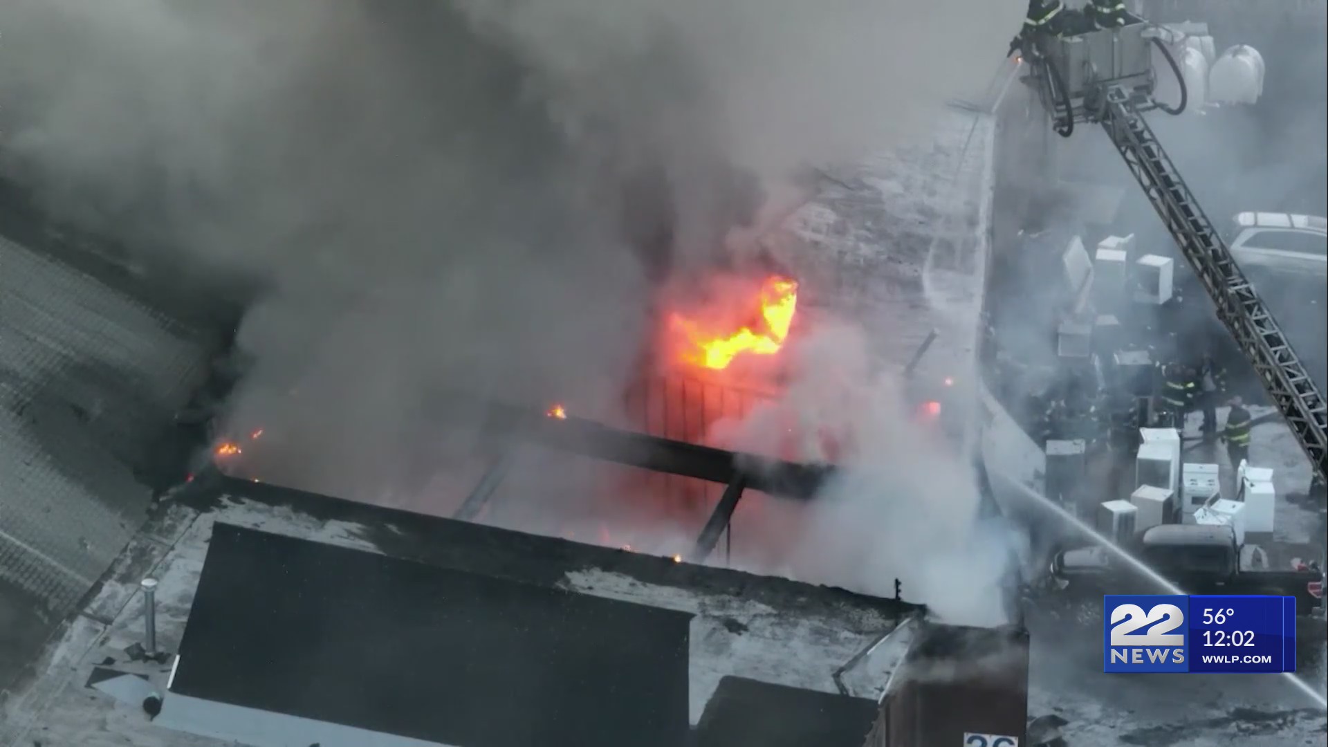 Over 20 companies called to large fire in New Haven – WWLP