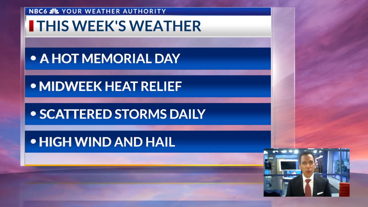 Storms roll through daily this week with midweek heat relief – KTALnews.com