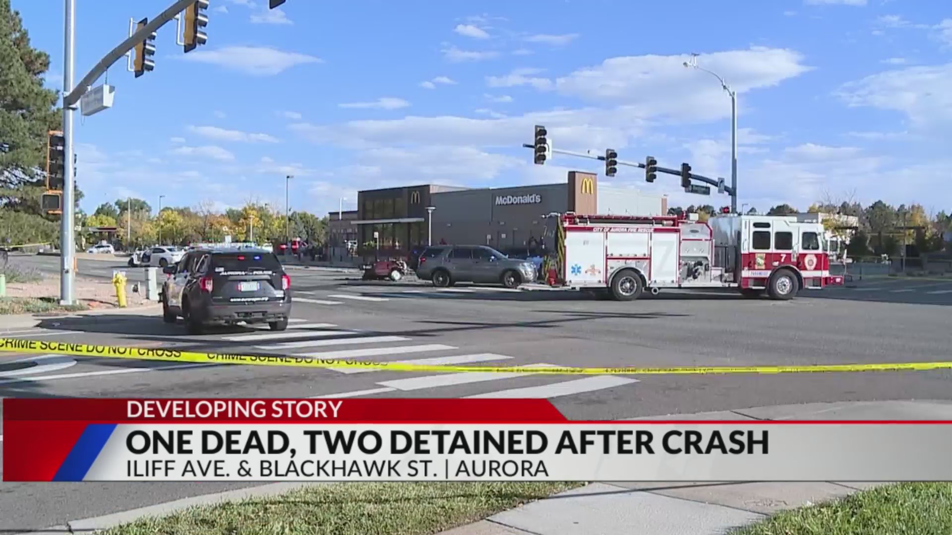 1 dead, 2 detained after crash in Aurora – FOX31 Denver