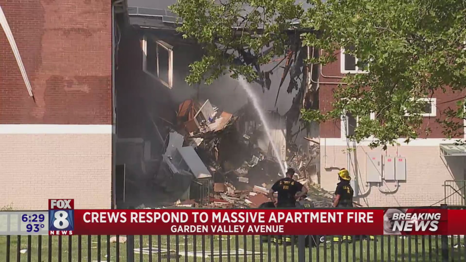 5 hospitalized, crews battling flames after reported explosion at