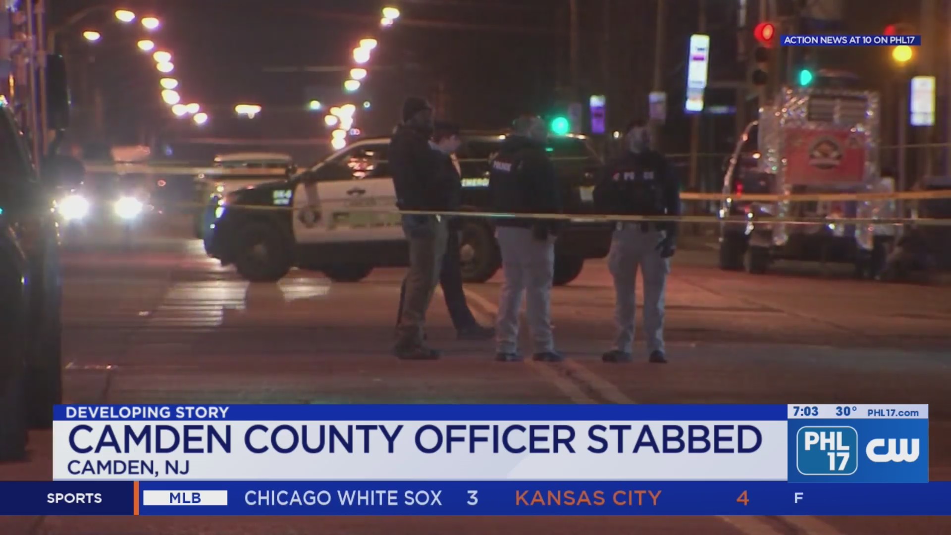 Camden County Police Officer Stabbed Man Arrested Phl17