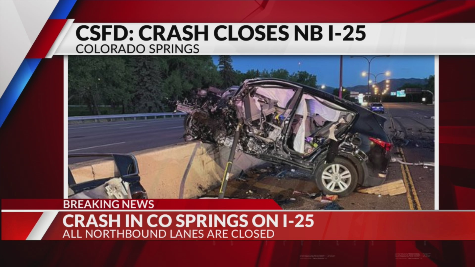 Two drivers and one pedestrian dead after crash on I-25 – FOX31 Denver