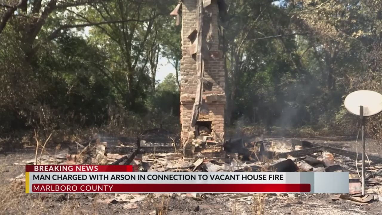 Man charged with arson in fire at vacant McColl-area home – WBTW