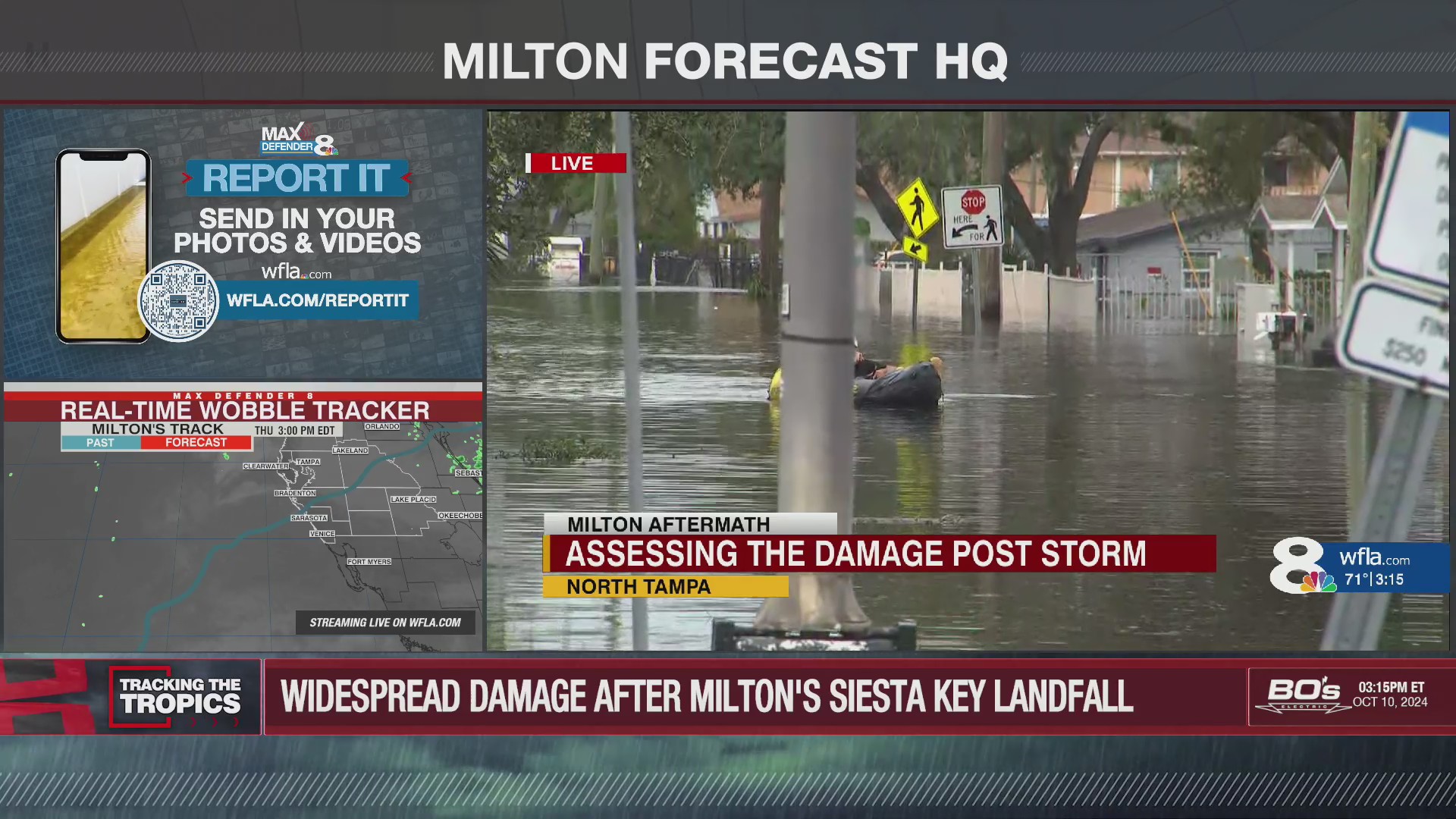 Residents in North Tampa dealing with flooding from Hurricane Milton – WFLA