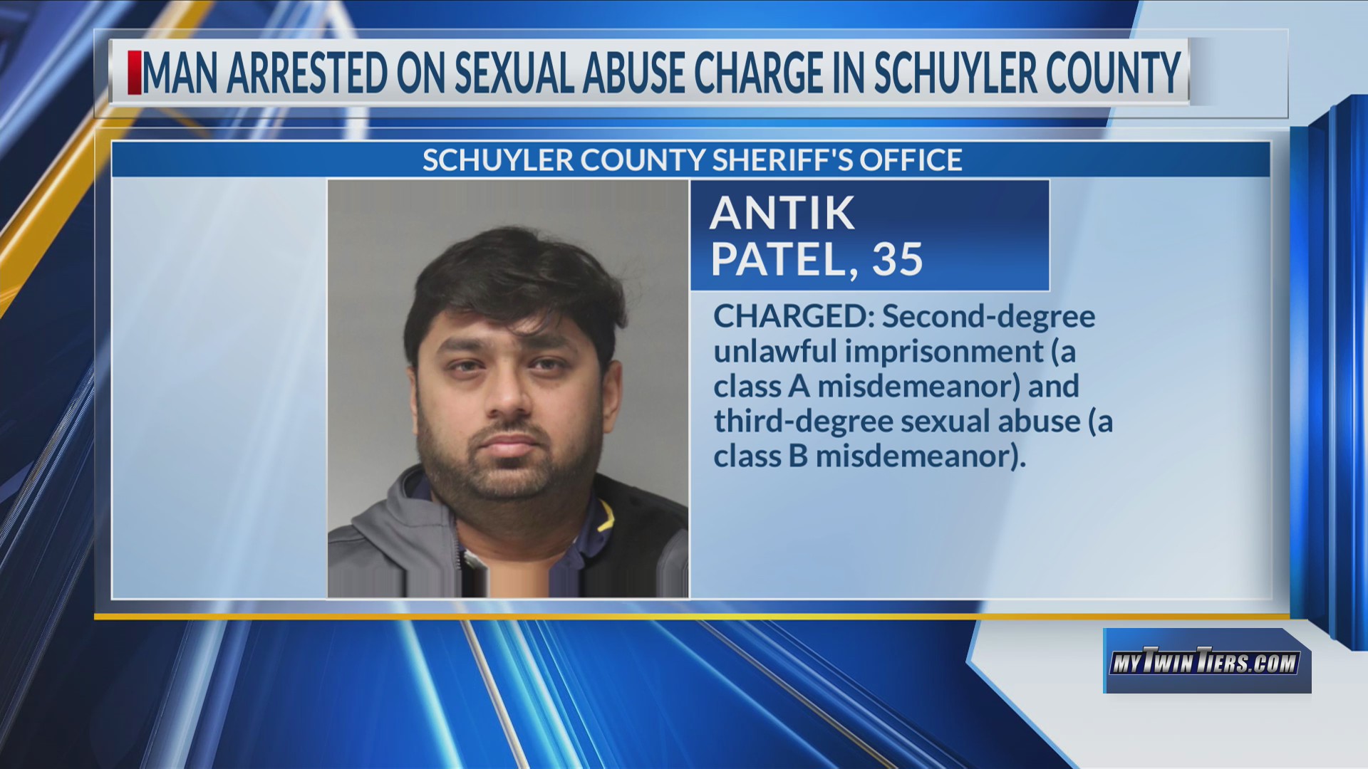 Georgia man arrested on sexual abuse charge in Schuyler County – WETM ...