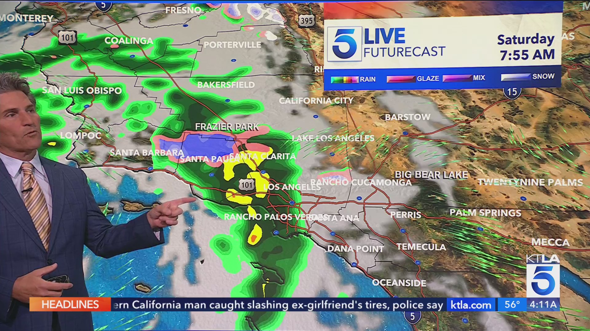Chance of weekend rain moves into the SoCal forecast – KTLA