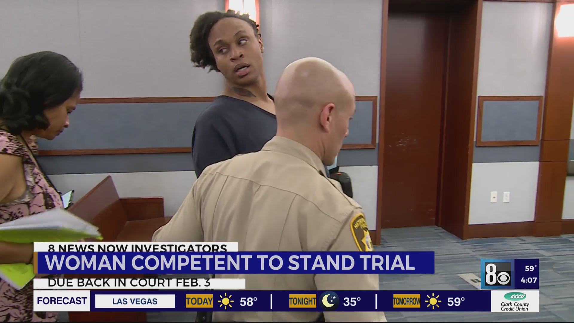 Woman found competent in Las Vegas police shooting case – KLAS