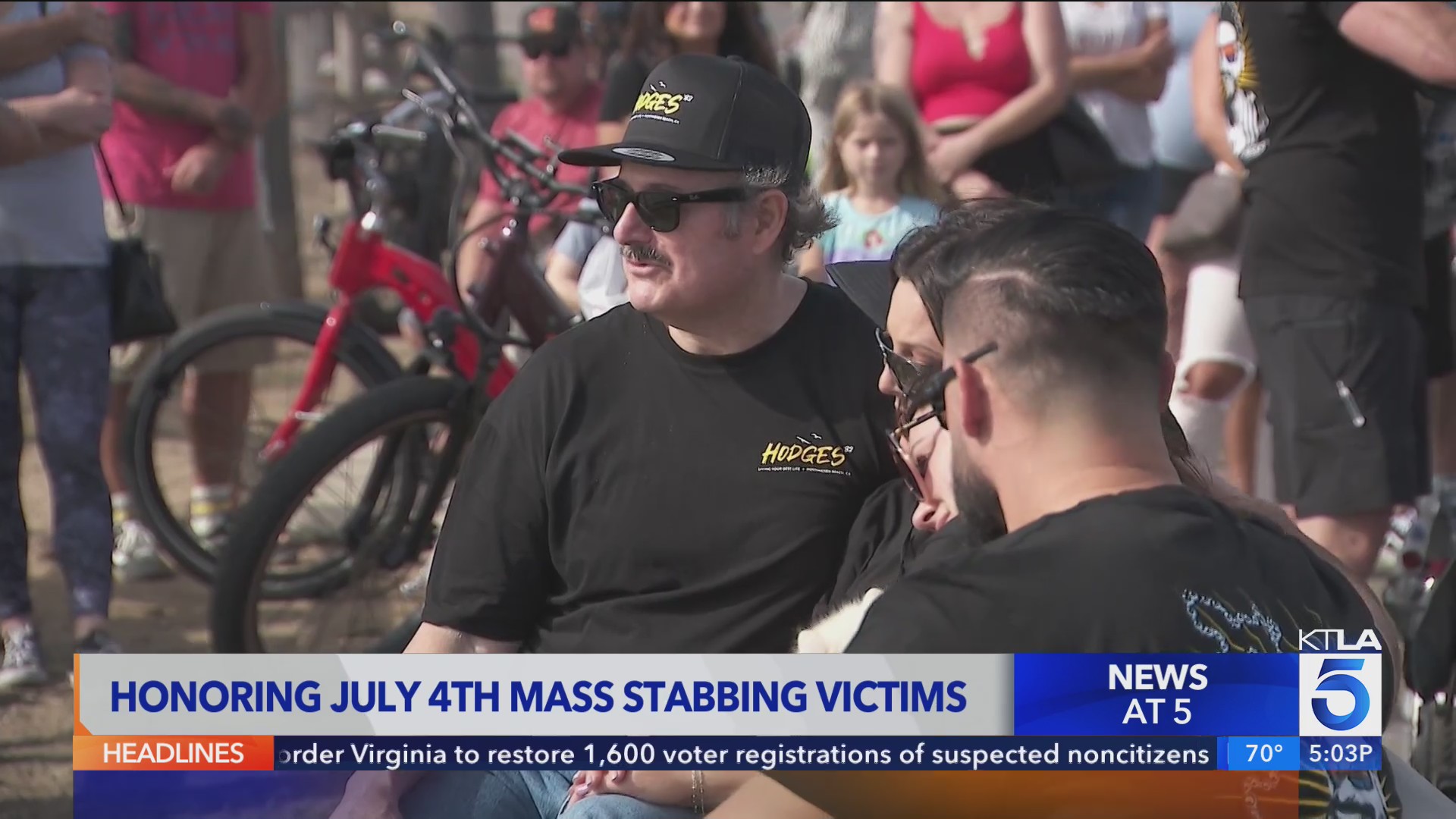 Honoring July 4th mass stabbing victim in Huntington Beach – KTLA