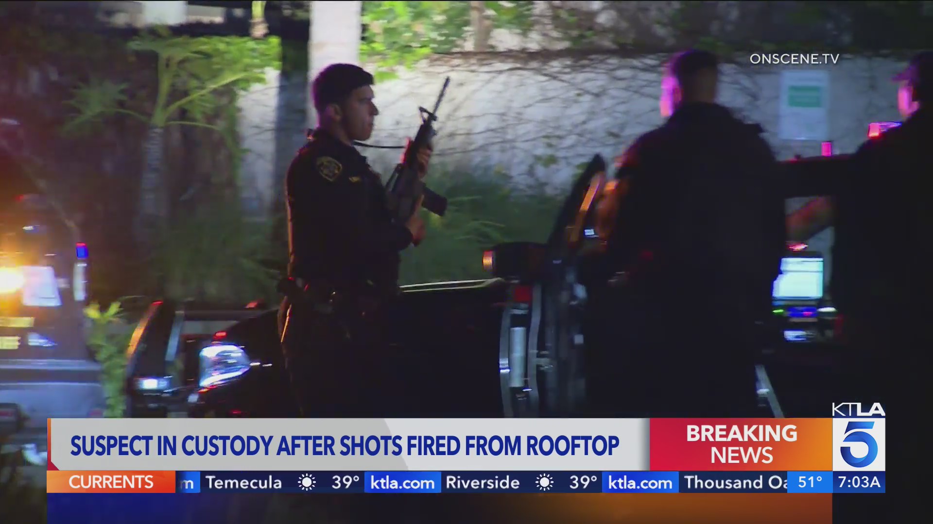 Suspect in custody after shots fired from apartment rooftop in Marina ...