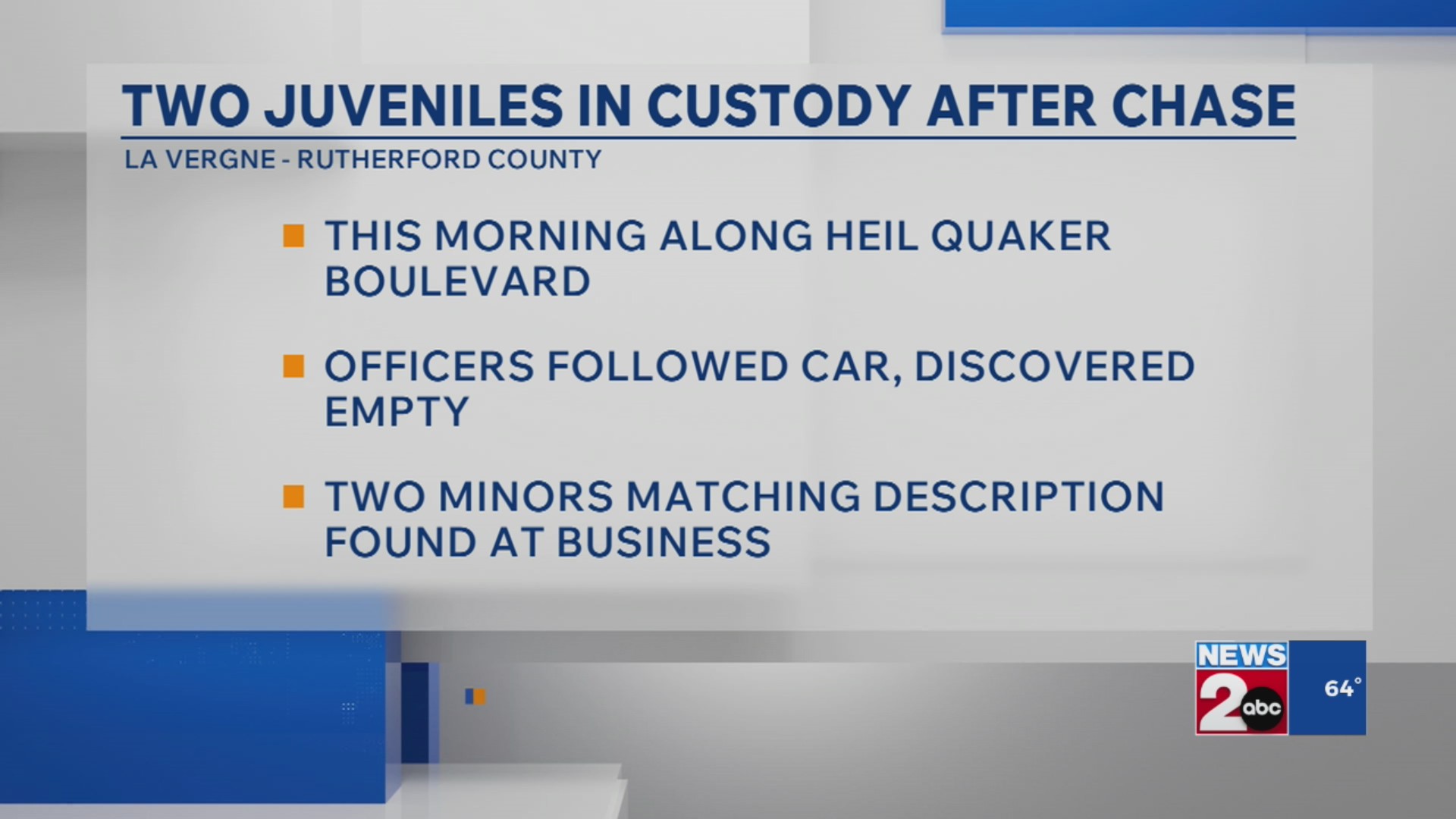 Juveniles detained after pursuit in La Vergne ends in crash, officials ...
