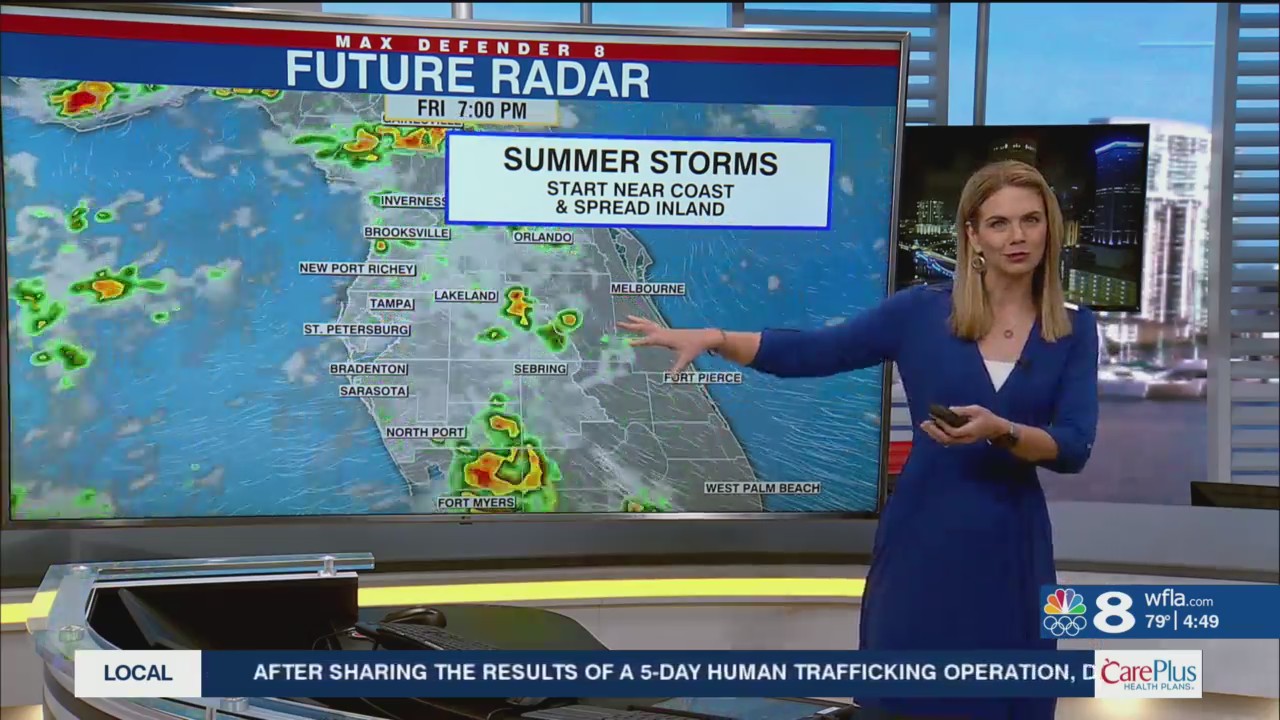 Scattered afternoon and evening storms – WFLA