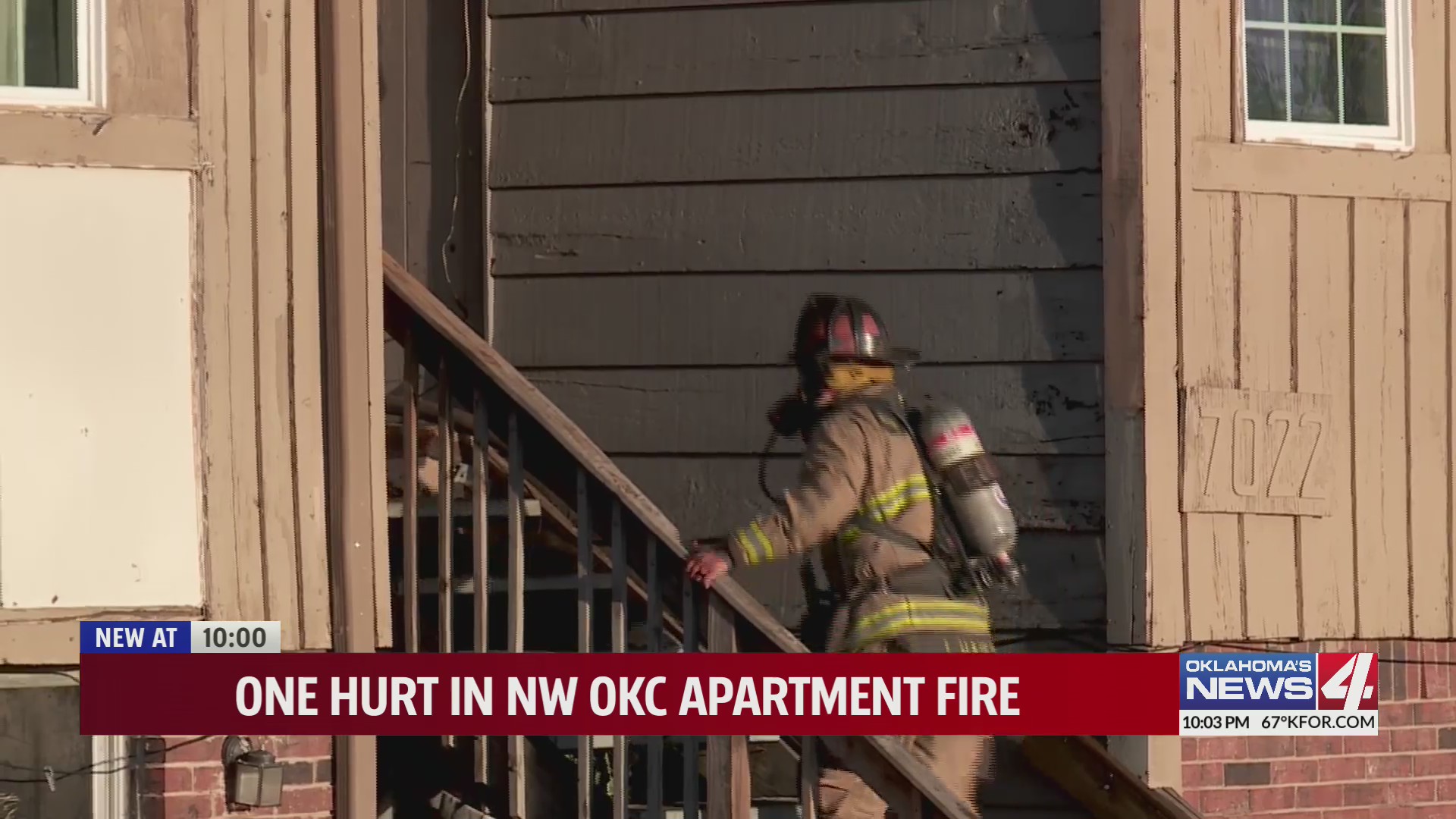 One hurt in NW OKC apartment fire – KFOR.com Oklahoma City