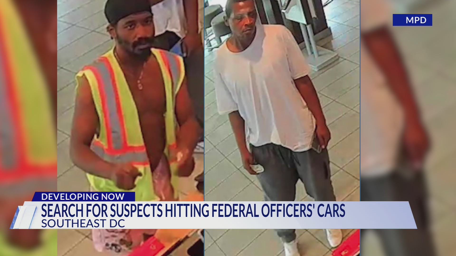 Police searching for suspects hitting federal officers’ cars – DC News ...