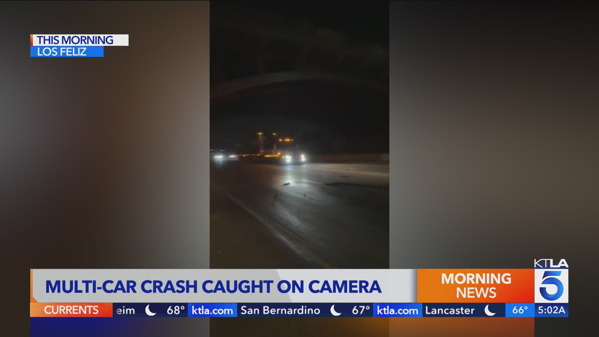 Debris leads to pileup on 5 Freeway in Los Angeles’ Silver Lake area – KTLA