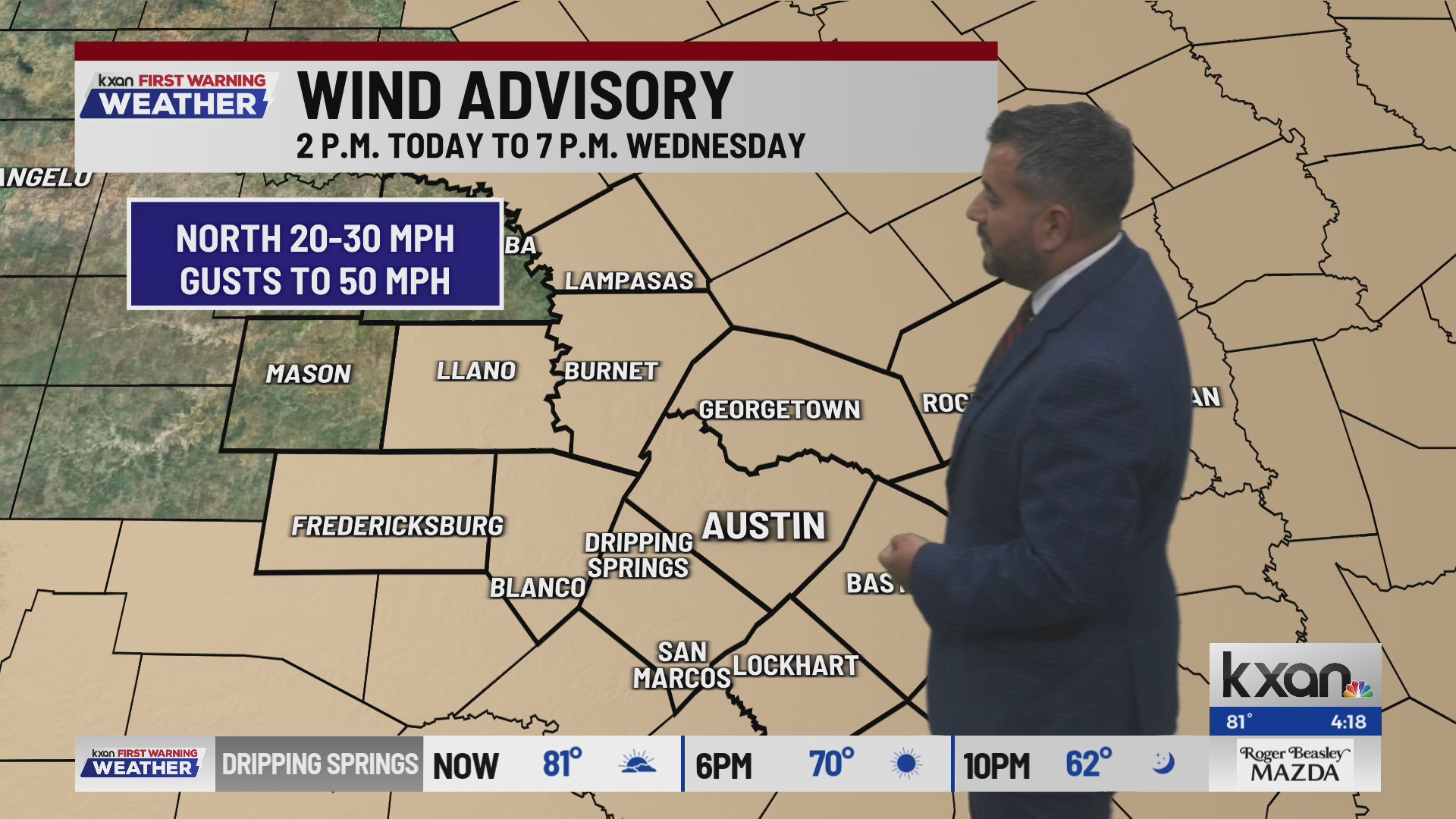 Strong winds and dry condition create elevated fire risk for Wednesday ...
