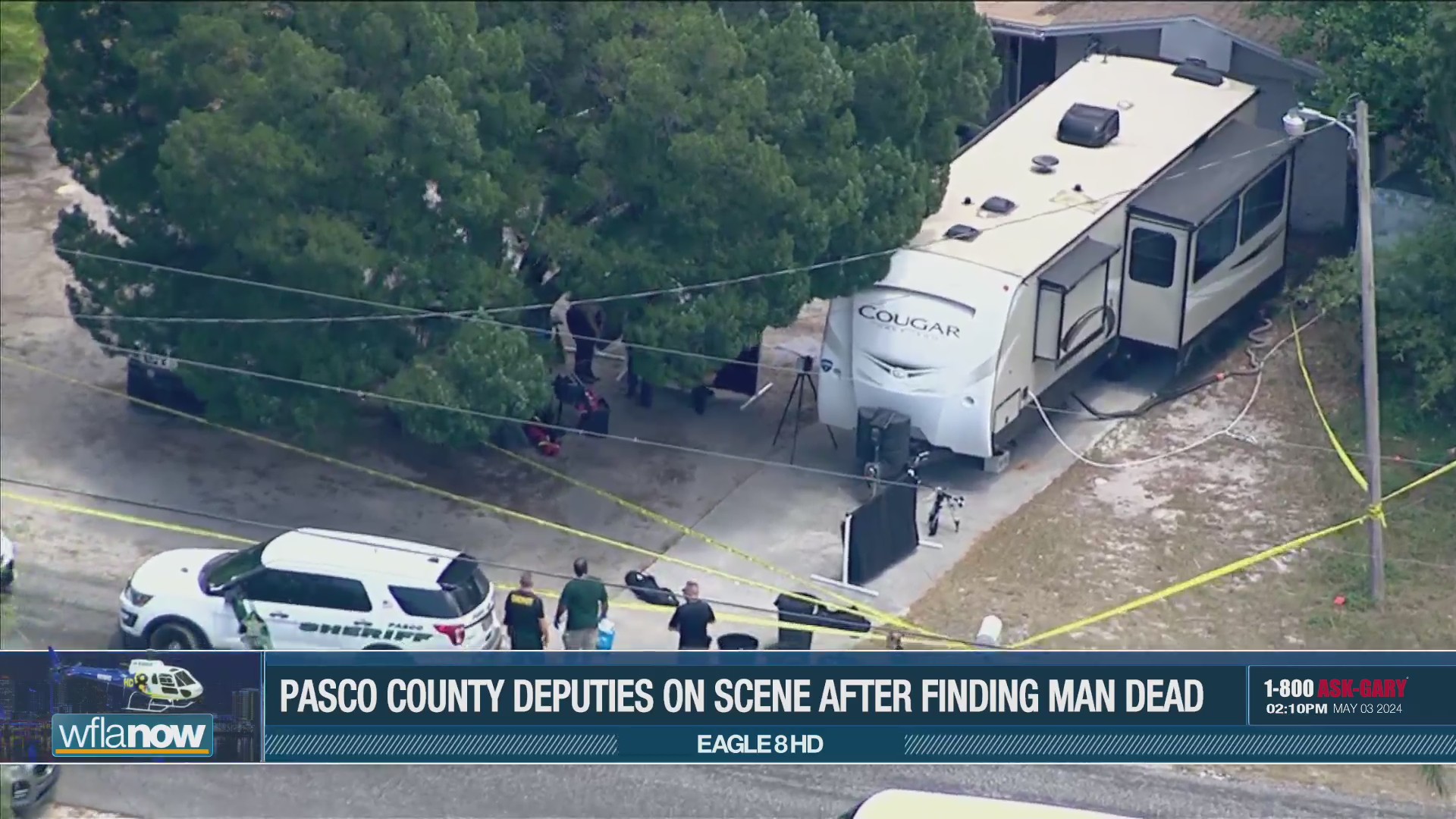 Man found dead in Pasco County, deputies investigating – WFLA